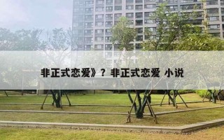 非正式戀愛》？非正式戀愛 小說